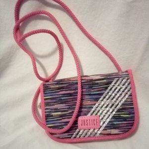 Justice Pink Over Shoulder Purse